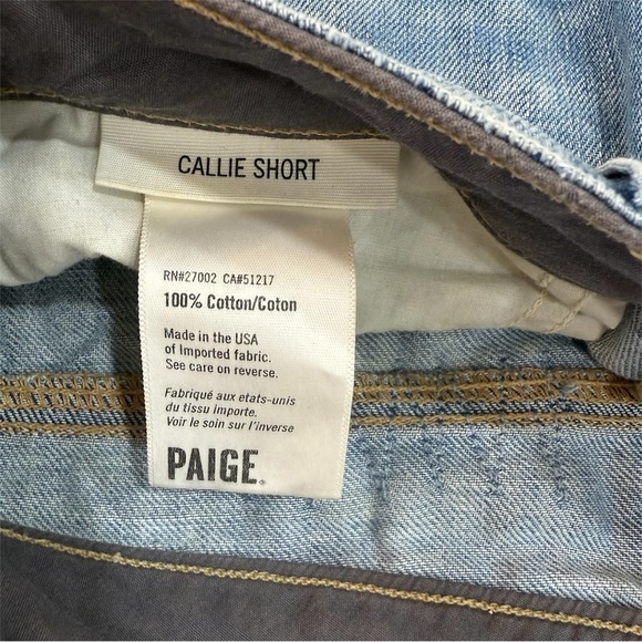 PAIGE Callie Short Shorts Jean Shorts Size 26 - Picture 3 of 4